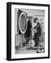 Woman Keeping Fit in the Titanic's Gymnasium-null-Framed Photographic Print