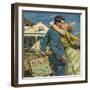 Woman Kissing Man, 1955-null-Framed Giclee Print