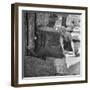 Woman Kissing the Blarney Stone-Hans Wild-Framed Photographic Print