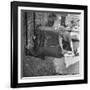 Woman Kissing the Blarney Stone-Hans Wild-Framed Photographic Print