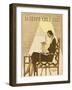 Woman Knitting 1929-null-Framed Photographic Print