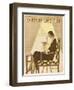 Woman Knitting 1929-null-Framed Photographic Print