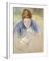 Woman Leaning over Baby-Mary Cassatt-Framed Giclee Print