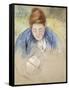 Woman Leaning over Baby-Mary Cassatt-Framed Stretched Canvas