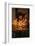 Woman lighting a candle, Trinity Cathedral-Godong-Framed Photographic Print