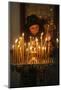 Woman lighting a candle, Trinity Cathedral-Godong-Mounted Photographic Print