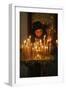 Woman lighting a candle, Trinity Cathedral-Godong-Framed Photographic Print