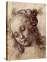 Woman Looking Down-Andrea del Verrocchio-Stretched Canvas