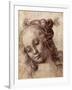 Woman Looking Down-Andrea del Verrocchio-Framed Giclee Print