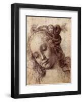 Woman Looking Down-Andrea del Verrocchio-Framed Giclee Print