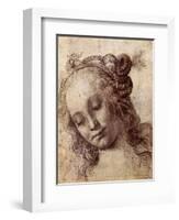 Woman Looking Down-Andrea del Verrocchio-Framed Giclee Print