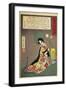Woman Looking Feared by the Snake-null-Framed Giclee Print