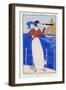 Woman Looking in a Long View, in Yatch Suit - Fashion 1914-Georges Barbier-Framed Giclee Print
