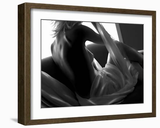 Woman Lounging-Antonino Barbagallo-Framed Photographic Print