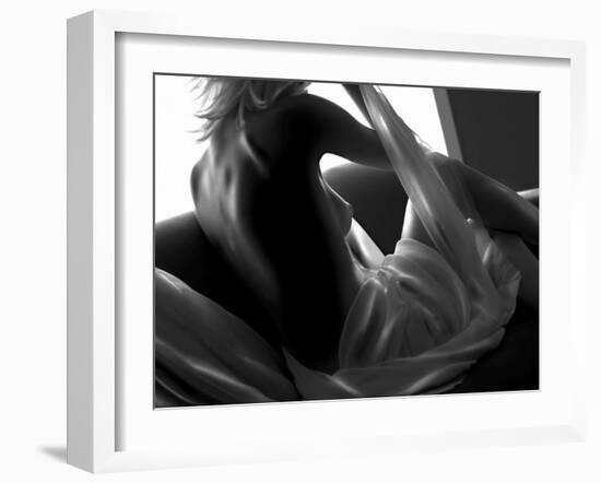 Woman Lounging-Antonino Barbagallo-Framed Photographic Print