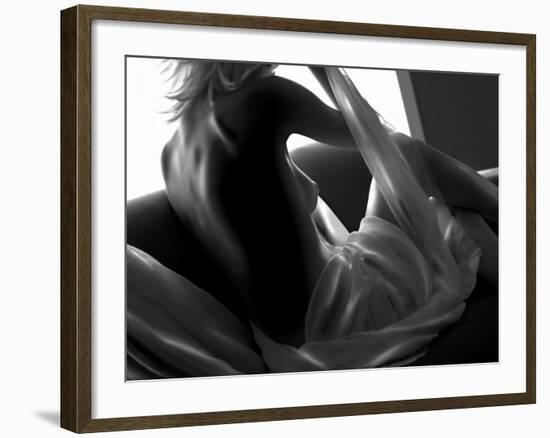 Woman Lounging-Antonino Barbagallo-Framed Photographic Print