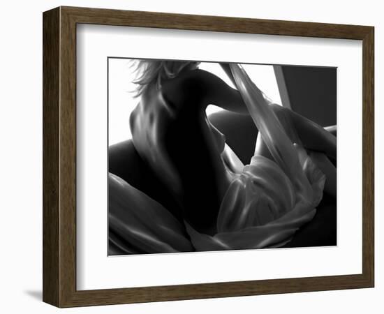 Woman Lounging-Antonino Barbagallo-Framed Photographic Print