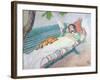 Woman Lying on a Bench, 1913-Carl Larsson-Framed Giclee Print