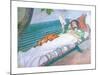Woman Lying on a Bench-Carl Larsson-Mounted Art Print