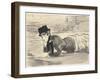 Woman Lying on Beach. Annabel Lee, c. 1881-Edouard Manet-Framed Giclee Print