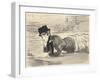 Woman Lying on Beach. Annabel Lee, c. 1881-Edouard Manet-Framed Giclee Print