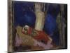 Woman Lying under the Tree-Odilon Redon-Mounted Giclee Print