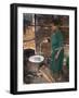 Woman Making Injera, the Staple Diet, Ethiopia, Africa-Gavin Hellier-Framed Photographic Print