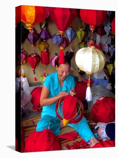 Woman Making Lanterns, Saigon, Vietnam-Keren Su-Stretched Canvas