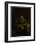 Woman Making Pancakes-Bernardus van Schijndel-Framed Art Print