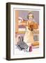 Woman Making Waffles, Art Deco-null-Framed Art Print