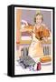 Woman Making Waffles, Art Deco-null-Framed Stretched Canvas