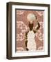 Woman Mandala Leopard Print Coral-Matthew Piotrowicz-Framed Art Print