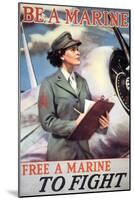 Woman Marines-Vintage Apple Collection-Mounted Giclee Print