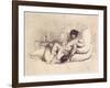 Woman Masturbating a Man on a Bed, Plate 18 from "Liebe," Published 1901 in Leipzig-Mihaly von Zichy-Framed Giclee Print