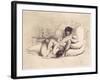 Woman Masturbating a Man on a Bed, Plate 18 from "Liebe," Published 1901 in Leipzig-Mihaly von Zichy-Framed Giclee Print