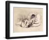 Woman Masturbating a Man on a Bed, Plate 18 from "Liebe," Published 1901 in Leipzig-Mihaly von Zichy-Framed Giclee Print