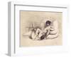 Woman Masturbating a Man on a Bed, Plate 18 from "Liebe," Published 1901 in Leipzig-Mihaly von Zichy-Framed Giclee Print