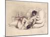 Woman Masturbating a Man on a Bed, Plate 18 from "Liebe," Published 1901 in Leipzig-Mihaly von Zichy-Mounted Giclee Print