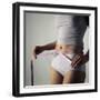 Woman Measuring Her Waist-Cristina-Framed Premium Photographic Print