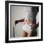 Woman Measuring Her Waist-Cristina-Framed Photographic Print