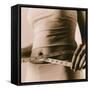 Woman Measuring Her Waist-Cristina-Framed Stretched Canvas