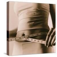 Woman Measuring Her Waist-Cristina-Stretched Canvas