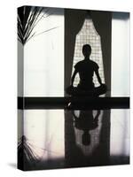 Woman Meditating-null-Stretched Canvas