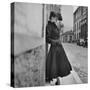 Woman Modeling a Back Flared Skirt-Gordon Parks-Stretched Canvas