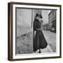 Woman Modeling a Back Flared Skirt-Gordon Parks-Framed Photographic Print