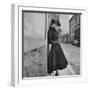 Woman Modeling a Back Flared Skirt-Gordon Parks-Framed Photographic Print