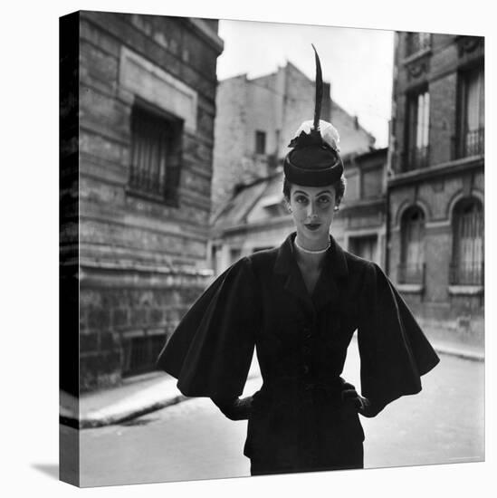 Woman Modeling a Full Sleeved Suit-Gordon Parks-Stretched Canvas