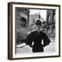 Woman Modeling a Full Sleeved Suit-Gordon Parks-Framed Photographic Print