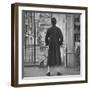 Woman Modeling a Full Sleeved Suit-Gordon Parks-Framed Photographic Print