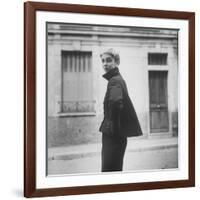 Woman Modeling a Full Sleeved Suit-Gordon Parks-Framed Photographic Print